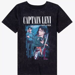 Attack On Titan Captain Levi Collage Boyfriend Fit Tee Size S